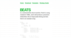 Desktop Screenshot of beatsdrummachine.com