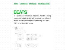 Tablet Screenshot of beatsdrummachine.com